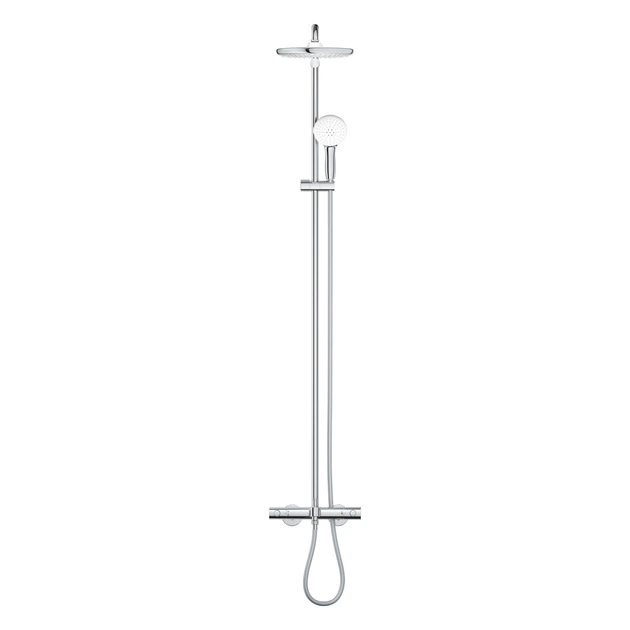 Душевая система с термостатом GROHE Tempesta System с верхним душем и изливом латунь хром 26672001 - изображение 4