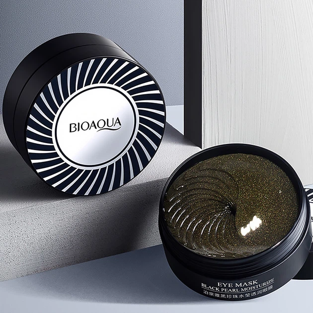 Гидрогелевые патчи BIOAQUA Eye Mask Black Pearl Moisturizing с черным жемчугом 80 г - изображение 3