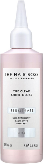 Набір The Hair Boss The Clear Shine Gloss  Підсилювач кольору безбарвний 150 мл + Кондиціонуюче молочко 30 мл (5060427356697) - зображення 2