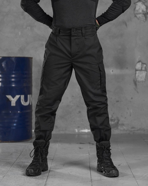 Тактичні штани ріп стоп capture black S - зображення 1