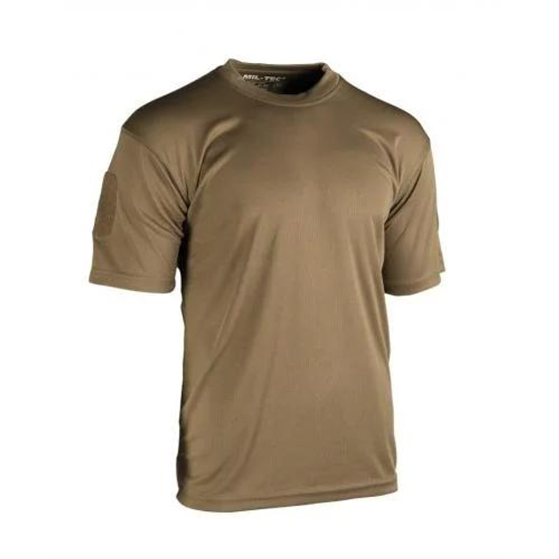 Тактична футболка Sturm Mil-Tec "Tactical T-Shirt Quickdry" Dark Coyote койот L - зображення 1