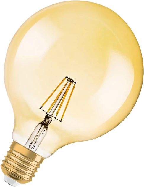 Світлодіодна лампа Osram Vintage 1906 GLOBE GOLD 6Вт 725Лм 2400K E27 DIM (4058075808997) - зображення 2
