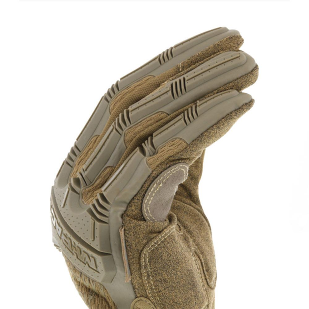 Летние перчатки Mechanix M-Pact с усиленными вставками и эластичными манжетами койот размер L - изображение 2