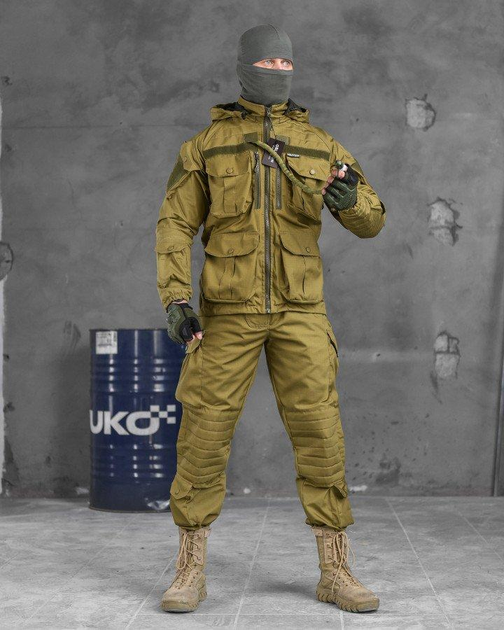 Тактический штурмовой усиленный костюм Oblivion с гидратором весна/лето XL койот (85782) - изображение 1