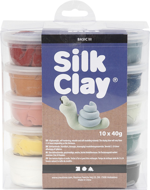 Набір для ліплення Creativ Company Silk Clay Dusty Colours 10 x 40 г (5712854372794) - зображення 3
