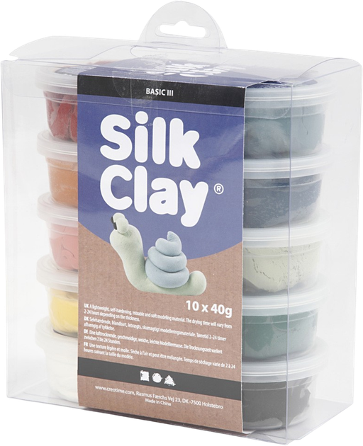 Набір для ліплення Creativ Company Silk Clay Dusty Colours 10 x 40 г (5712854372794) - зображення 4