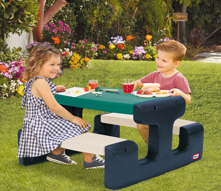 Дитячий стіл для пікніка Little Tikes Junior Picnic Table Jungle (0050743174063) - зображення 2