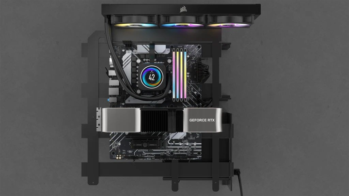 Pamięć Corsair DDR5-6000 32768MB PC5-48000 (Kit of 2x16384) Dominator Titanium RGB Black (CMP32GX5M2B6000Z30) - obraz 6
