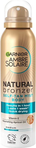 Спрей для тіла Garnier Natural Bronzer Self Tan 150 мл (3600540784995) - зображення 1