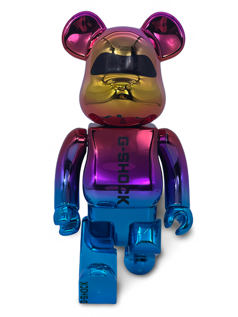 Статуэтка Bearbrick Casio SHANGHAI NIGHT 400% 28 см Medicom Toy