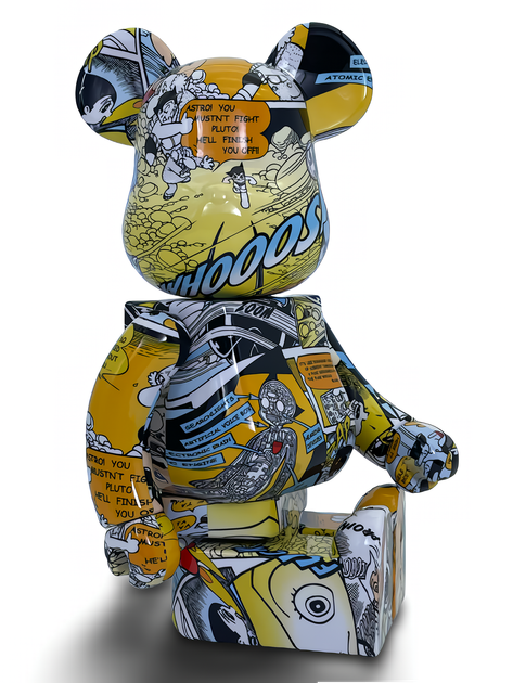 Статуэтка Bearbrick Astro BOY Colour 400% 28 см Medicom Toy Анимированный комикс - изображение 13