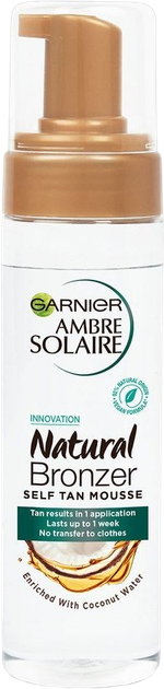 Мус для автозасмаги Garnier Ambre Solaire Natural Bronzer 200 мл (3600542298278) - зображення 1