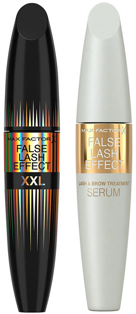 Zestaw Max Factor Extreme Volume and Length Mascara and Serum False Lash Effect XXL Tusz do rzęs Black 13.1 ml + Serum regenerujące do rzęs 13.1 ml (3616305701503) - obraz 2