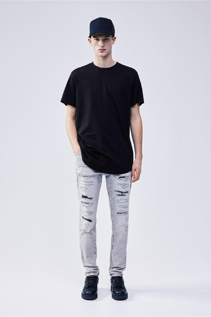 Футболка подовжена H&M Regular Fit M чорний 0598755001 от продавца ...