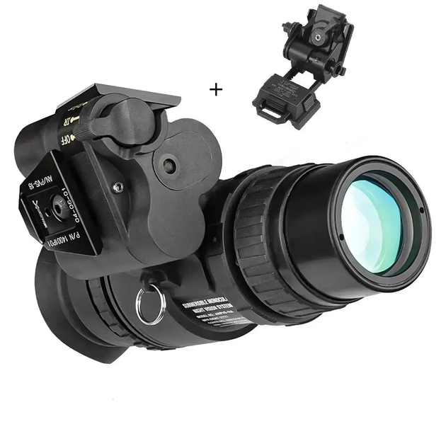 Прилад нічного бачення PVS-18 Night Vision + Кріплення Wilcox на шолом L4G24 - зображення 2