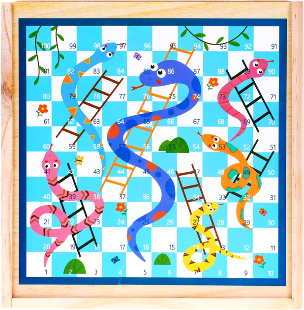 Настільна гра Ramiz Trylma Snakes and Ladders Chess Chinese Go 6 в 1 (5903864951103) - зображення 13