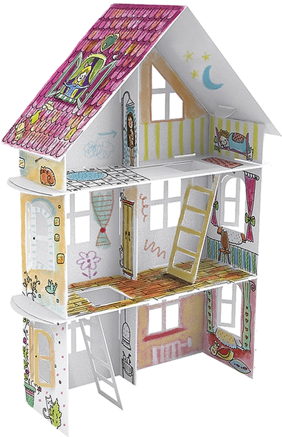 Kolorowanka-domek Monumi 3D Colour & Play XXL (5906714489849) - obraz 2