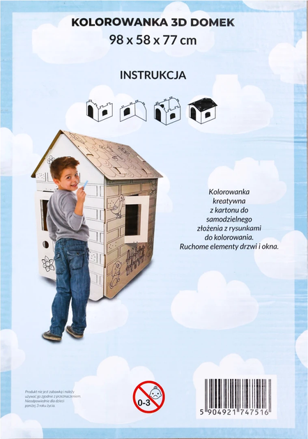 Kolorowanka-domek Monumi 3D z końmi XXL (5904921747523) - obraz 8