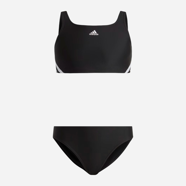 Дитячий роздільний купальник для дівчинки Adidas 3S Bikini IB6001 128 Чорний (4066752753546) - зображення 1