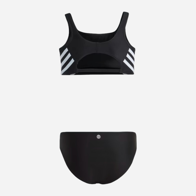 Дитячий роздільний купальник для дівчинки Adidas 3S Bikini IB6001 128 Чорний (4066752753546) - зображення 2