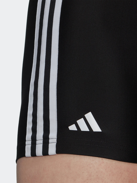 Kąpielówki męskie bokserki adidas 3 Stripes Boxer HT2073 9 Czarne (4066745165257) - obraz 4