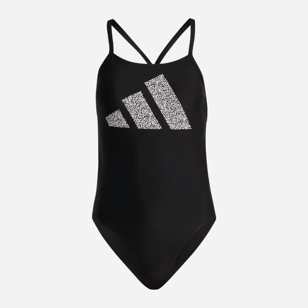 Strój kąpielowy jednoczęściowy damski sportowy adidas 3 Bars Pr Suit HR4368 40 Czarny (4066752700199) - obraz 6