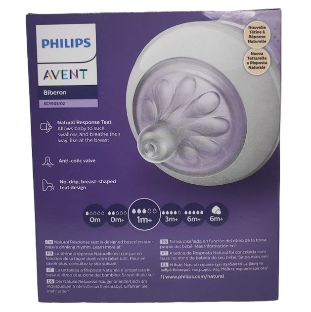 Набір пляшечок Philips Avent Natural Response 1m+ 2х260 мл (SCY903/02) - зображення 3