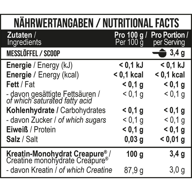 MST Nutrition, Creatine PRO with Creapure®, без вкуса, 500 г (MST-16240) - Фото 3 MST Nutrition, Creatine PRO with Creapure®, без вкуса, 500 г (MST-16240) - изображение 3