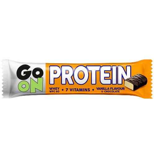 GoOn, Батончик PROTEIN WPC 20% ваніль 50 г 1/24 09/2021 (813878) - Фото 1 GoOn, Батончик PROTEIN WPC 20% ваніль 50 г 1/24 09/2021 (813878) - зображення 1