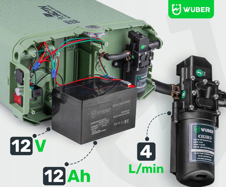 Опрыскиватель аккумуляторный садовый 20 л Wuber W24022 - Фото 5 Опрыскиватель аккумуляторный садовый 20 л Wuber W24022 - изображение 5