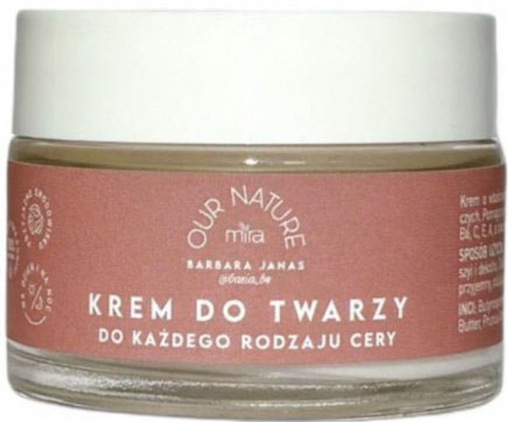 Krem do twarzy MIRA Our Nature By Basia 50 g (5907480771169) - obraz 1