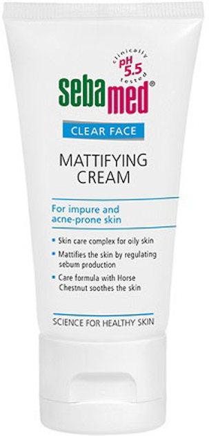 Крем для обличчя Sebamed Clear Face Mattifying матуючий 50 мл (4103040003188) - зображення 1