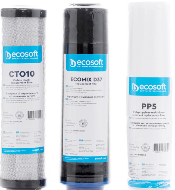 Фильтр Ecosoft Standard FMV3ECOSTD + Комплект картриджей Ecosoft CMV3ECO для тройных фильтров (комплект) - изображение 3