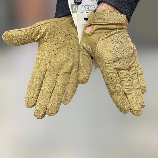 Перчатки тактические Mechanix Specialty Vent, цвет Койот, размер XXL, сенсорные, легкие с вентиляцией - изображение 2