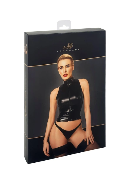 Топ Noir Handmade F324 Glam 3XL Чорний (SX0380) - изображение 7