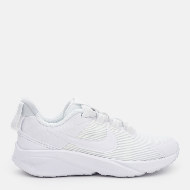 Акція на Дитячі кросівки для дівчинки Nike Star Runner 4 Nn DX7614-100 33 (1.5Y) Білі від Rozetka