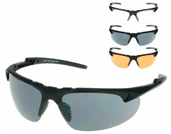Окуляри тактичні SWISS EYE Балістичні Захист очей TACT. BRILLE APACHE SCHWARZ (15624202) - изображение 4