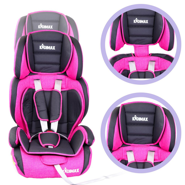 Aвтокресло KIDIMAX от 9 до 36 кг Розовый цвет (kidimaxpink) - изображение 7