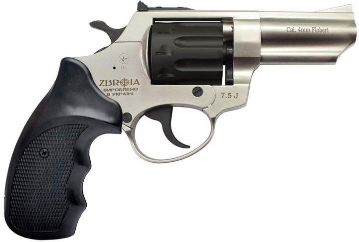 Набор Револьвер флобера Zbroia Profi-3" Сатин / Пластик + Кобура оперативная Beneks для револьверов Флобера 3" (формованная) (Z20.7.1.003+Z3.3.4.059) - изображение 2