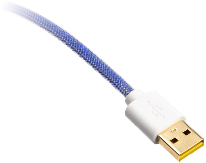 Kabel do klawiatury Ducky Premicord Coiled Cable USB Type C to Type A 1.8 m Afterglow (GATA-2584) - obraz 2