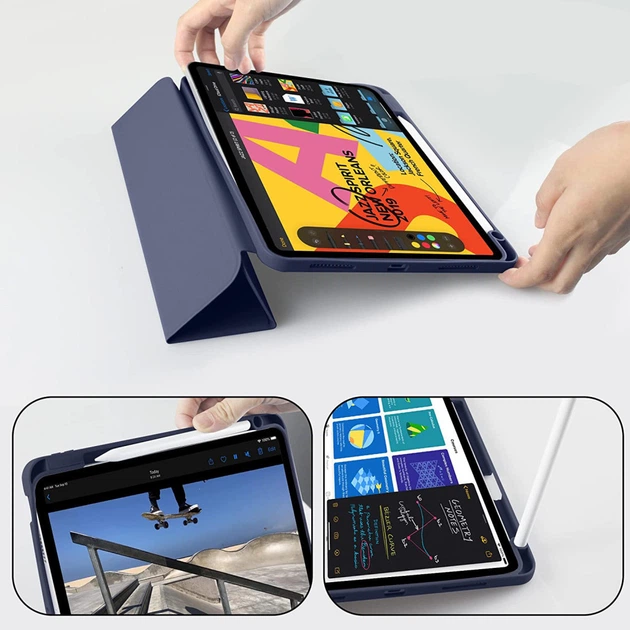 Чехол для планшета BeCover Tri Fold Hard TPU Apple iPad Air 11" M2/M3 (brn_711401) - Фото 4 Чехол для планшета BeCover Tri Fold Hard TPU Apple iPad Air 11" M2/M3 (brn_711401) - изображение 4