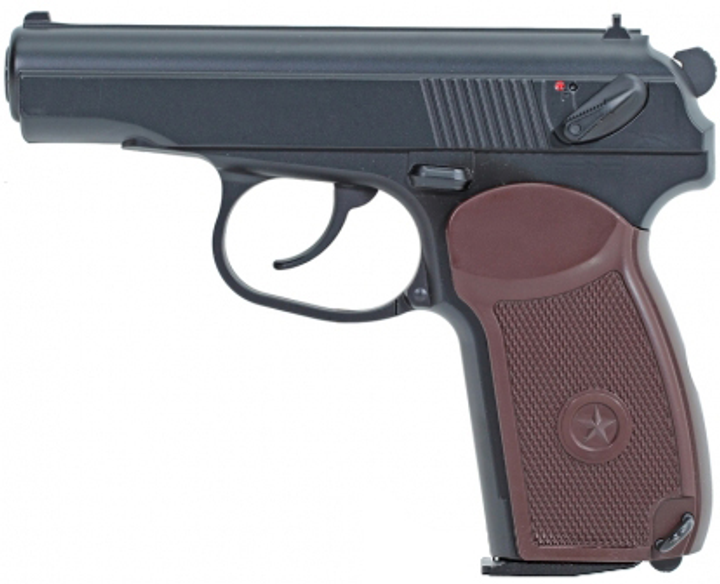 Набор Пневматический пистолет SAS Makarov + Поясная кобура Ammo Key Shahid-1 для ПМ Olive Pullup (23701430+Z3.3.3.202) - изображение 2