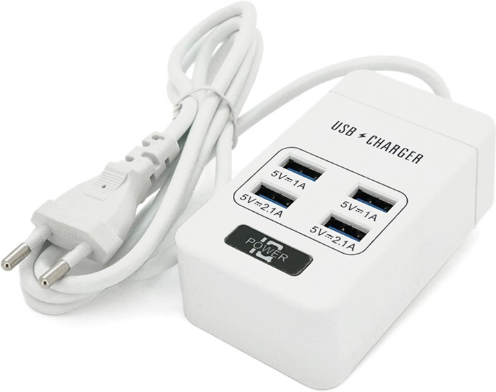 Сетевой фильтр Voltronic ТВ-Т05, 4 USB, 1 м, сечение 3х0.75 мм, 2.1А ...
