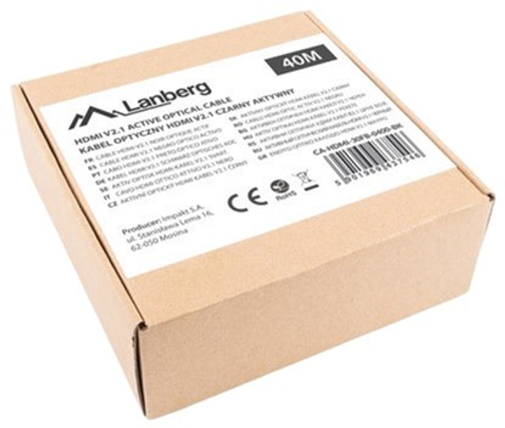Kabel Lanberg HDMI - HDMI 40 m Black (CA-HDMI-30FB-0400-BK) - obraz 5