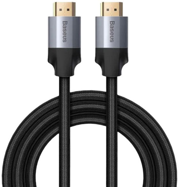 Кабель Baseus Enjoyment Series HDMI - HDMI 3 м Black (CAKSX-D0G) - зображення 1