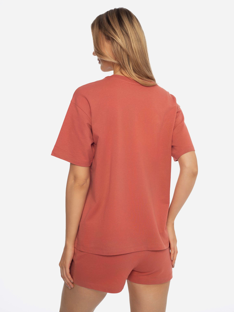 Піжама (футболка + шорти) жіноча бавовняна Henderson 41314-38X M Коралова (5903972248645) - зображення 2
