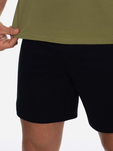 Piżama męska z szortami i krótkim rękawem bawełniana Henderson 41282-77X L Khaki/Czarny (5903972249369) - obraz 4