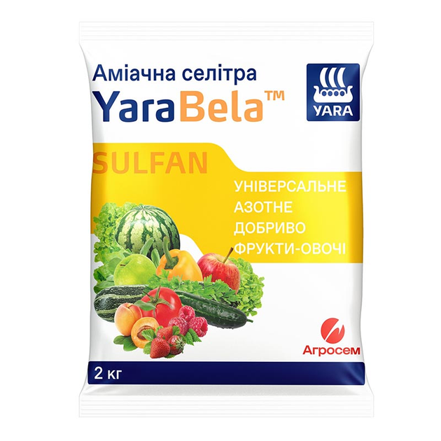 Удобрение аммиачная селитра Фрукты-Овощи Sulfan, 2 кг, YaraBela 