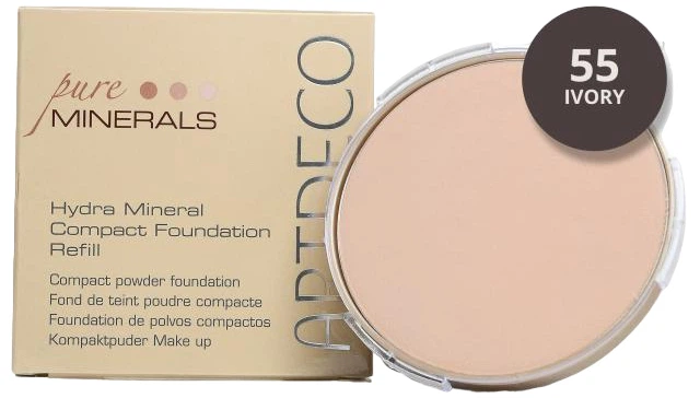 Пудра для обличчя Artdeco Hydra Mineral Compact Foundation Змінний блок 55 Ivory 10 г (4019674407554) - зображення 2