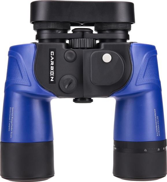 Бінокль Carbon 10x50 Blue з далекомірною сіткою та компасом (88006) - зображення 2